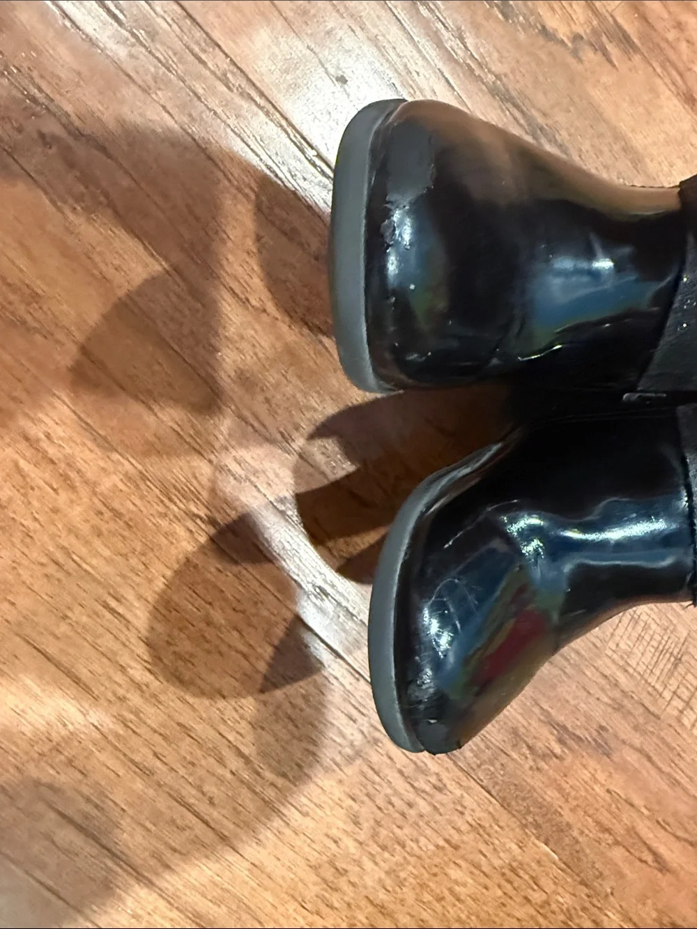 Gymboree Black Patent Bow Ankle Boots